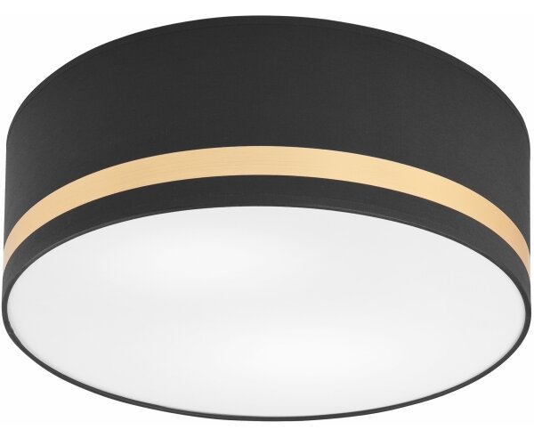 Plafoniera SIRJA STRIPE 2xE27/15W/230V diametro 35 cm nero
