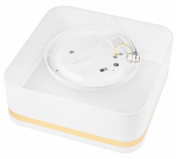 Plafoniera SIRJA SQUARE 2xE27/60W/230V 35x35 cm bianco
