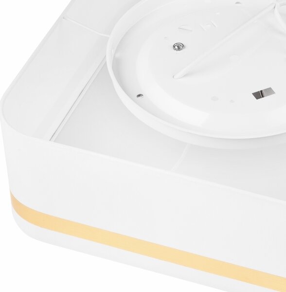 Plafoniera SIRJA SQUARE 2xE27/60W/230V 35x35 cm bianco