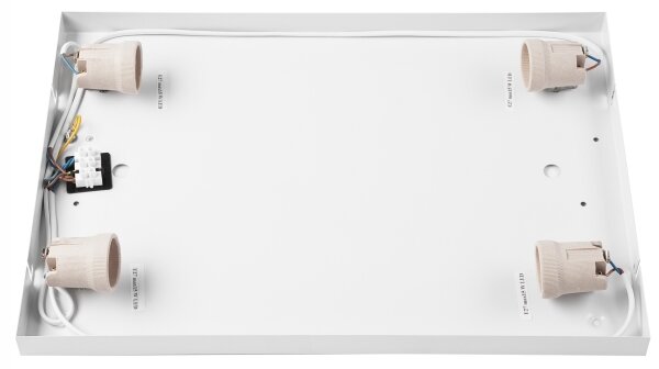 Plafoniera NATURAL SQUARE 4xE27/15W/230V 45x45 cm pino