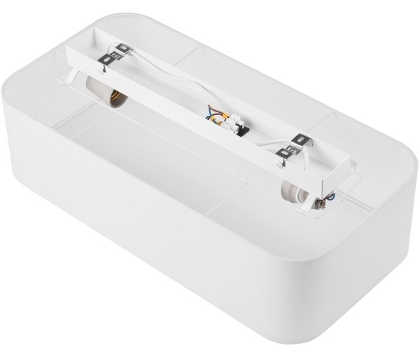 Plafoniera SIRJA SQUARE 2xE27/15W/230V bianco