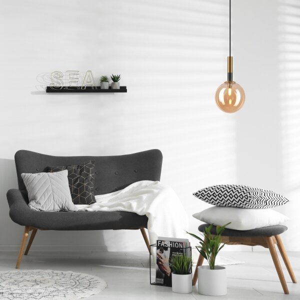 Lampadario a sospensione con filo ROLLO 1xG9/5W/230V oro/fumé beige