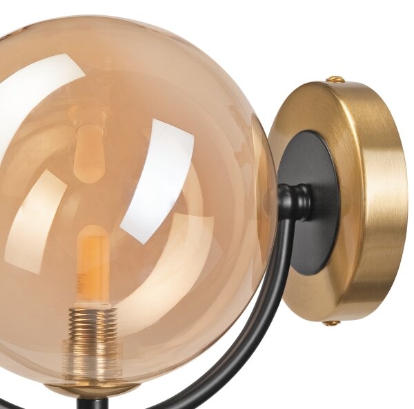 Applique GEORGIA 1xE14/5W/230V oro/fumé beige