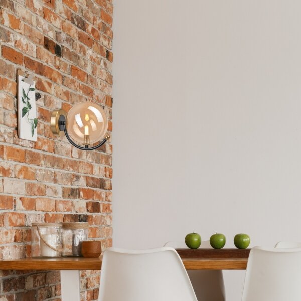 Applique GEORGIA 1xE14/5W/230V oro/fumé beige