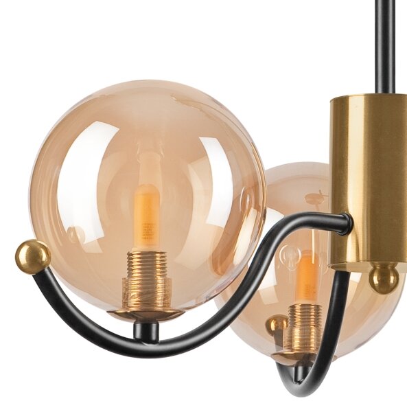 Lampadario a stelo GEORGIA 3xG9/5W/230V dorato/beige fumé