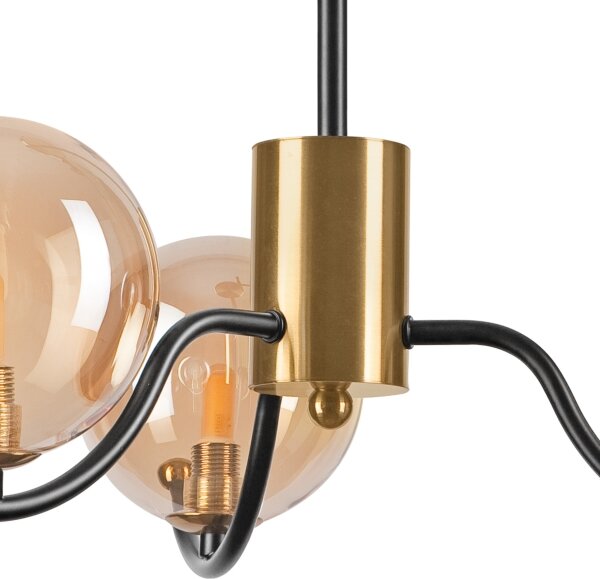 Lampadario a stelo GEORGIA 3xG9/5W/230V dorato/beige fumé