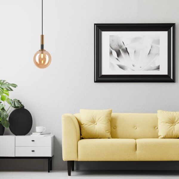 Lampadario a sospensione con filo ROLLO 1xG9/5W/230V oro/fumé beige