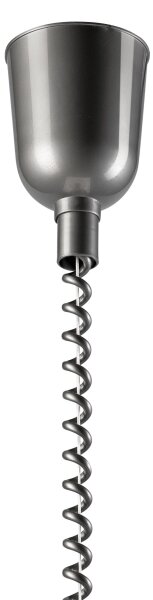 Lampadario a scomparsa CHIARA 1xE27/60W/230V argento/rovere