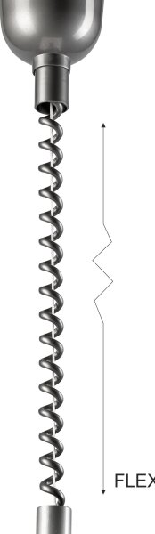 Lampadario a scomparsa CHIARA 1xE27/60W/230V argento/rovere
