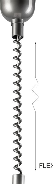 Lampadario a scomparsa CHIARA 1xE27/60W/230V argento/rovere