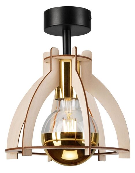 Lampadario a plafone LANDO 1xE27/15W/230V faggio