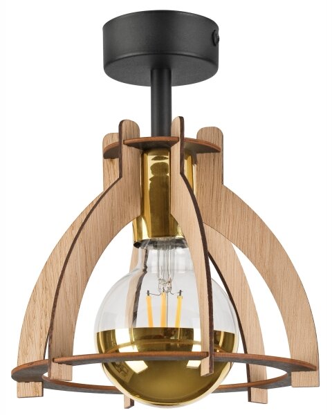 Lampadario a plafone LANDO 1xE27/15W/230V quercia