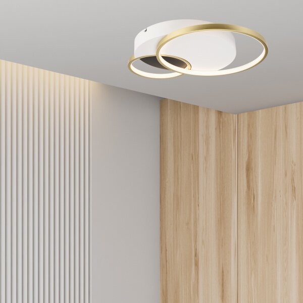 Plafoniera dimmerabile BENITO LED/31W/230V 3000-6500K bianco/oro