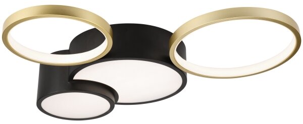 Lampada da soffitto dimmerabile ALIZEE LED 30W 230V 3000-6500K nero/oro