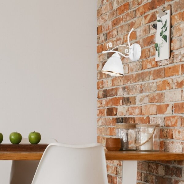 Applique RETRO II 1xE27/60W/230V bianco