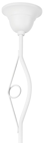 Lampadario a sospensione con supporto rigido RETRO II 1xE27/60W/230V bianco
