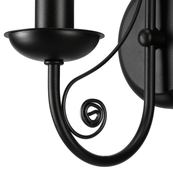 Applique DONATO 1xE14/40W/230V nero