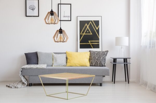 Lampadario su filo BERGO 2xE27/60W/230V bianco