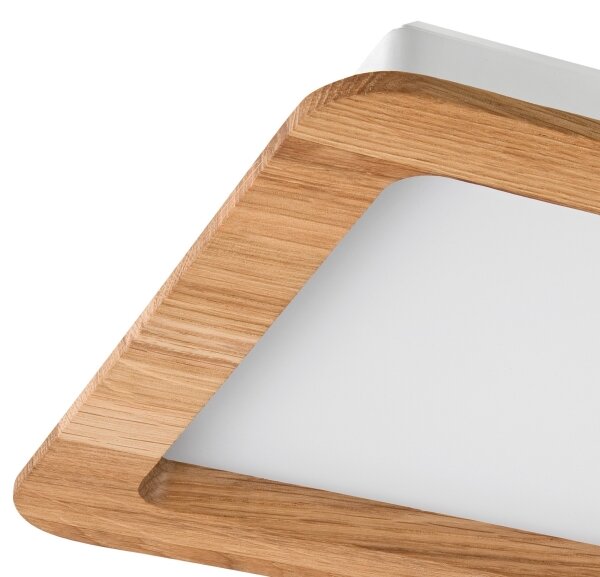 Lampada LED da incasso WOODY SPOT LED/17W/230V 3000K quercia 18,5x18,5 cm