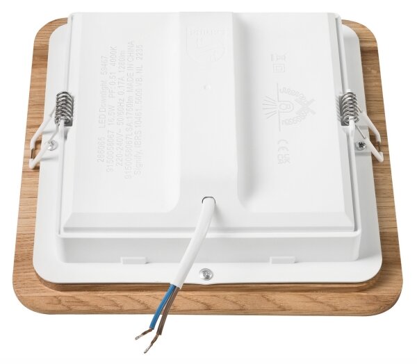 Lampada LED da incasso WOODY SPOT LED/17W/230V 3000K quercia 18,5x18,5 cm