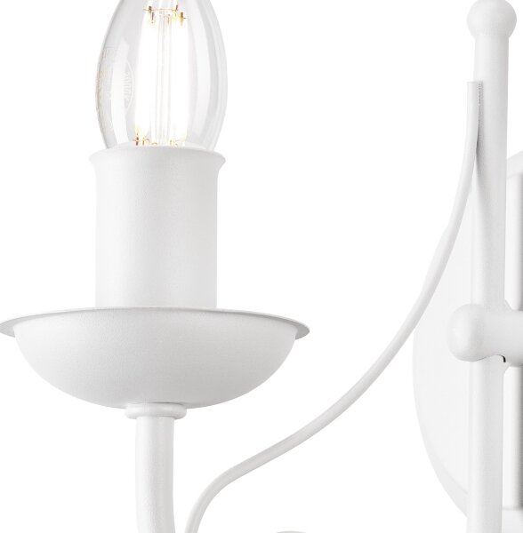 Applique DONATO 1xE14/40W/230V bianco