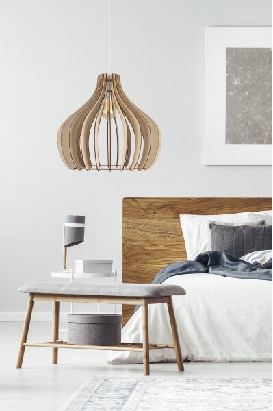 Lampadario su filo WILL 1xE27/60W/230V bianco