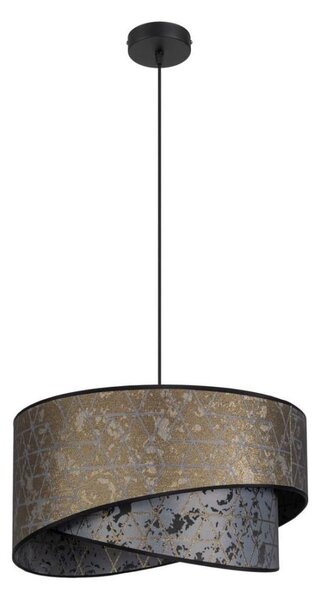 Lampadario su corda REZO 1xE27/60W/230V grigio/oro