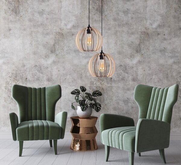 Lampadario su filo DORO 2xE27/60W/230V