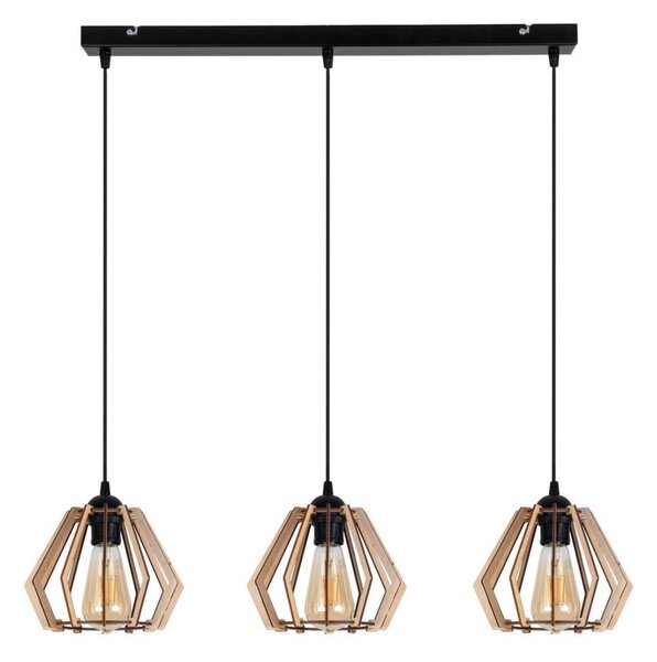 Lampadario su filo BERGO 3xE27/60W/230V bianco