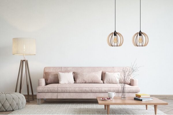 Lampadario su filo DORO 2xE27/60W/230V