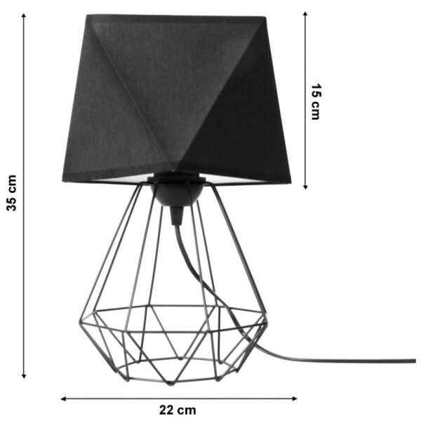 Lampada da tavolo DIAMENT 1xE27/60W/230V