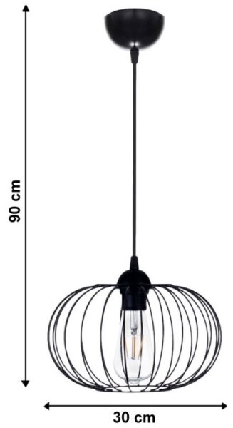 Lampadario a sospensione con filo BOCCA 1xE27/60W/230V