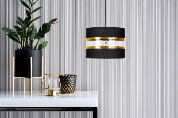 Lampadario a sospensione con filo LIND 1xE27/60W/230V nero