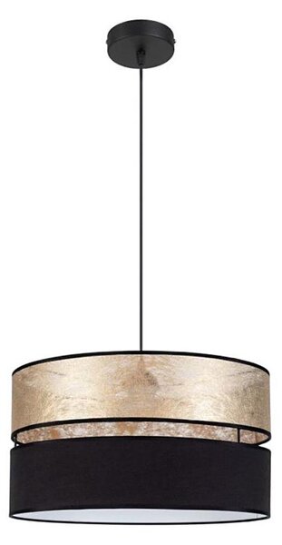 Lampadario su filo LIMA 1xE27/60W/230V dorato/nero