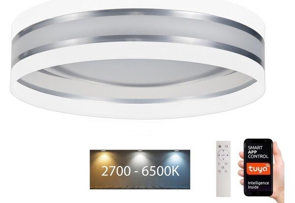 Plafoniera LED dimmerabile SMART CORAL LED/24W/230V Wi-Fi Tuya bianco + tc