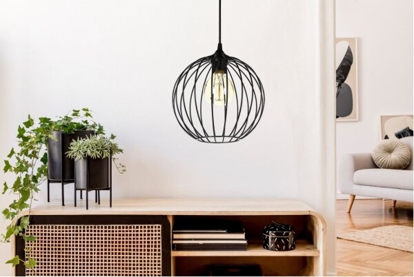 Lampadario a sospensione con filo MATT 1xE27/60W/230V
