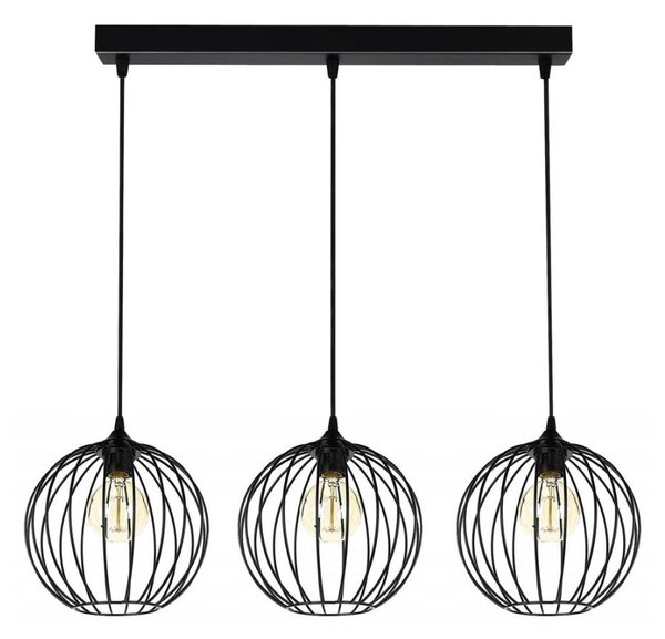 Lampadario a sospensione con filo MATT 3xE27/60W/230V