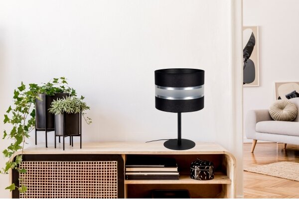 Lampada da tavolo CORAL 1xE27/60W/230V nero