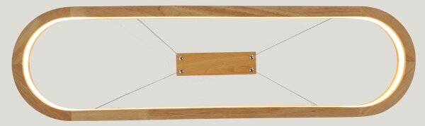 Brilagi - Lampada a sospensione su cavo UMEA WOOD LED/30W/230V 70x20 cm legno