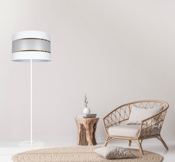 Lampada da terra CORAL 1xE27 / 60W / 230V bianca
