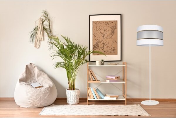 Lampada da terra CORAL 1xE27 / 60W / 230V bianca