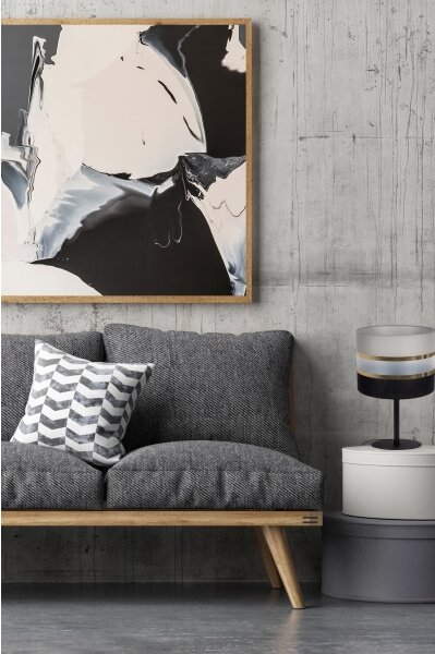 Lampada da tavolo CORAL 1xE27 / 60W / 230V nero / grigio