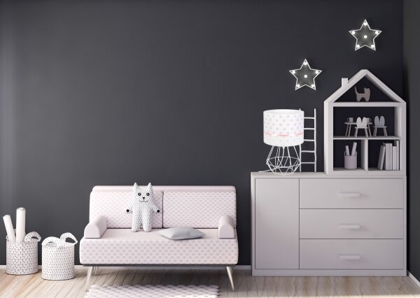 Lampada per bambini PIKKI 1xE27/60W/230V rosa