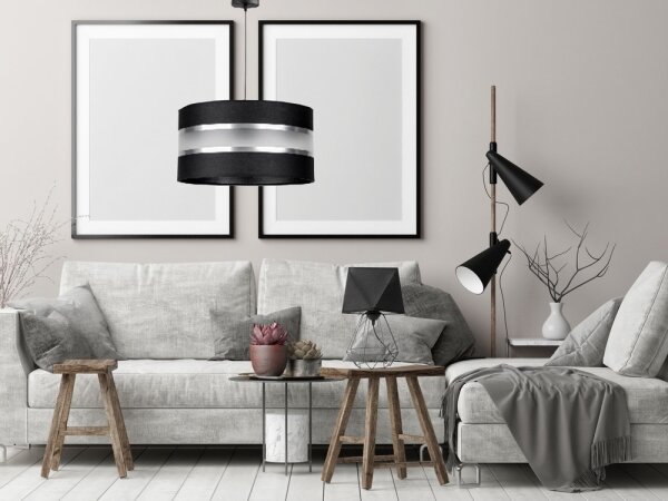 Lampadario a sospensione con filo CORAL 1xE27/60W/230V nero