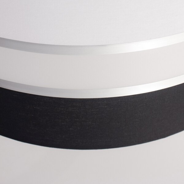 Lampadario a sospensione con filo CORAL 1xE27/60W/230V bianco e nero