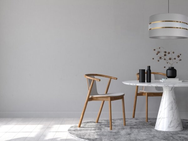 Lampadario su corda CORAL 1xE27/60W/230V d. 40 cm grigio