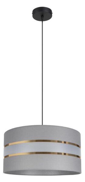Lampadario su corda CORAL 1xE27/60W/230V d. 40 cm grigio