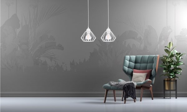 Lampadario a sospensione con filo CEED 2xE27/60W/230V
