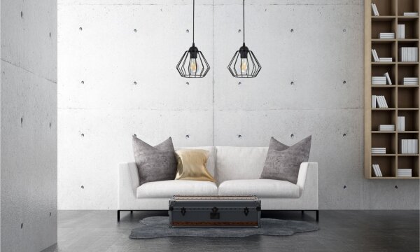 Lampadario a sospensione con filo CEED 2xE27/60W/230V