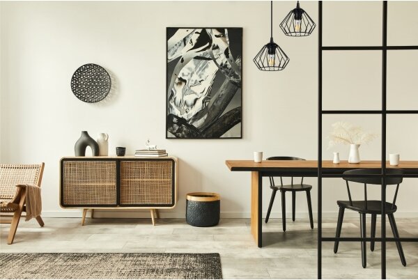 Lampadario su fune CEED 2xE27/60W/230V